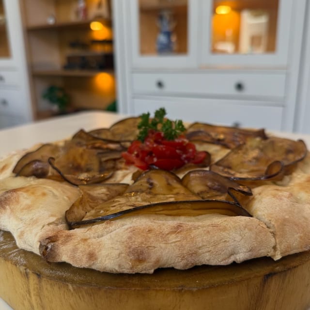 Vegan Focaccia with Eggplants.